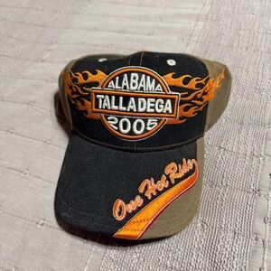 Talladega 2005 Alabama Racing Black Brown Orange Men's Baseball Cap One Size